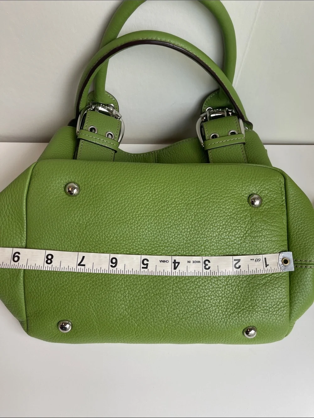 Tignanello Green Genuine Leather Handbag